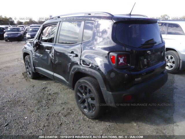 ZACCJBBB8HPG25532 - 2017 JEEP RENEGADE LATITUDE BLACK photo 3