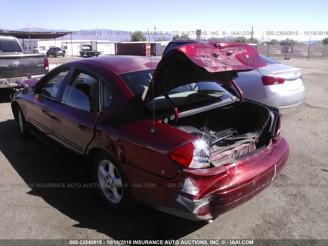 1FAFP55SXYG203192 - 2000 FORD TAURUS SES MAROON photo 3