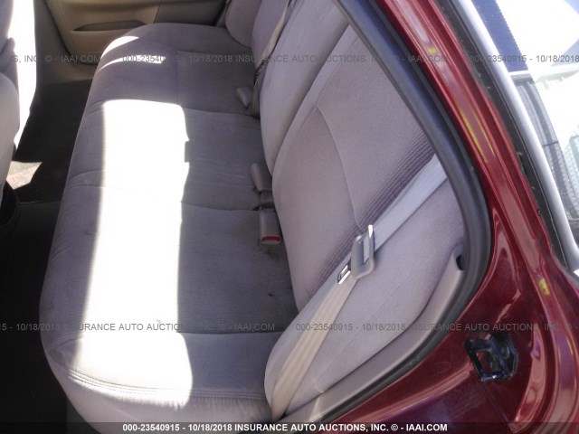 1FAFP55SXYG203192 - 2000 FORD TAURUS SES MAROON photo 8