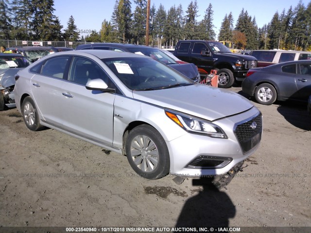 KMHE24L17GA012416 - 2016 HYUNDAI SONATA HYBRID/SE SILVER photo 1