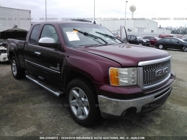 1GTR1VE03DZ146632 - 2013 GMC SIERRA C1500 SLE MAROON photo 1