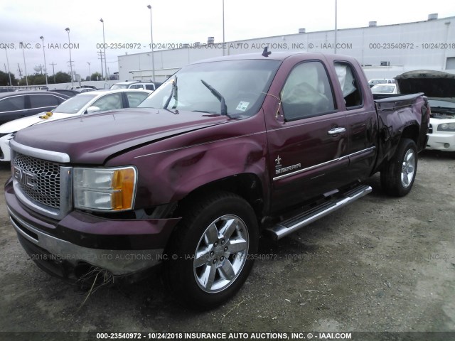 1GTR1VE03DZ146632 - 2013 GMC SIERRA C1500 SLE MAROON photo 2