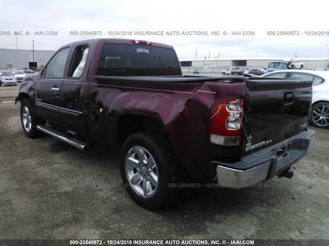 1GTR1VE03DZ146632 - 2013 GMC SIERRA C1500 SLE MAROON photo 3