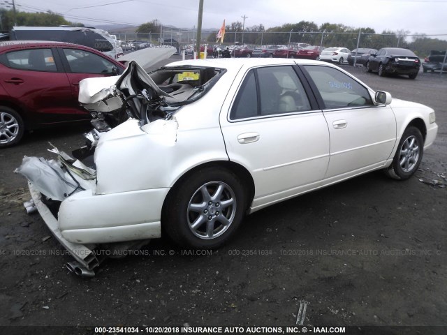 1G6KS54Y21U214887 - 2001 CADILLAC SEVILLE SLS WHITE photo 4