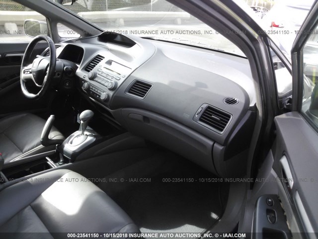 2HGFA16938H315189 - 2008 HONDA CIVIC EXL GRAY photo 5