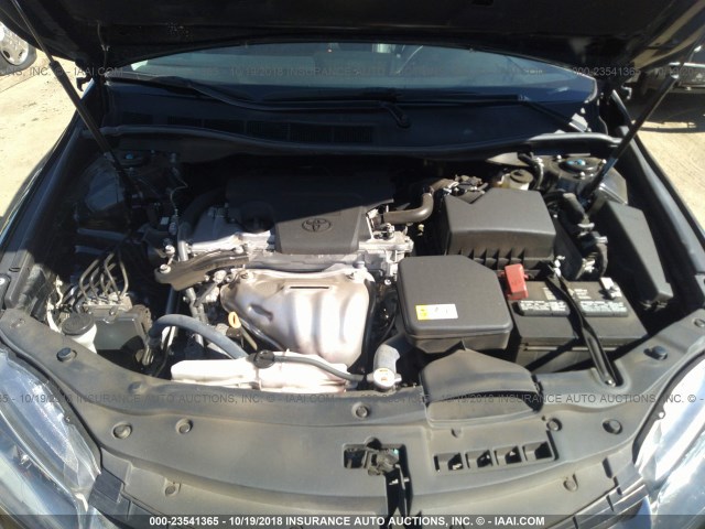 4T1BF1FK1HU394341 - 2017 TOYOTA CAMRY LE/XLE/SE/XSE BLACK photo 10