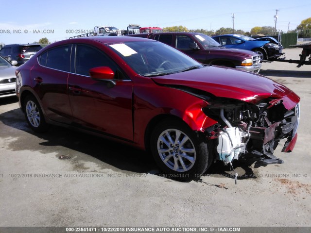 3MZBM1V71EM100800 - 2014 MAZDA 3 TOURING RED photo 1