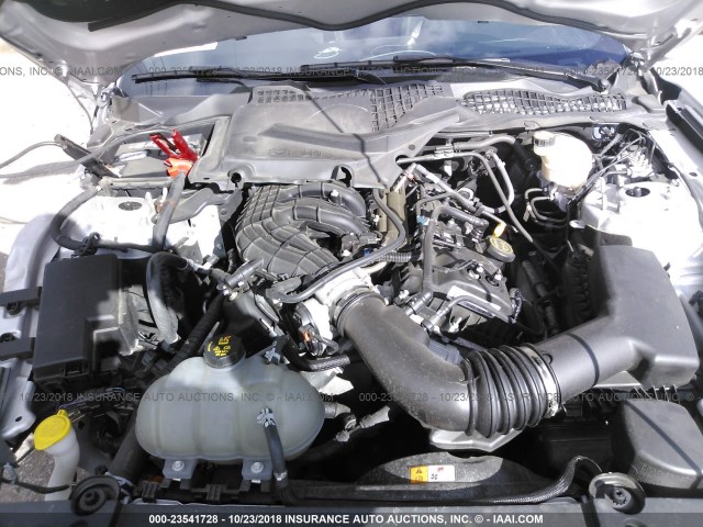 1FA6P8AM2H5264444 - 2017 FORD MUSTANG SILVER photo 10