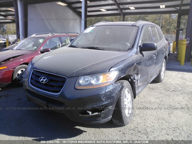 5NMSGDABXAH400905 - 2010 HYUNDAI SANTA FE GLS BLUE photo 2