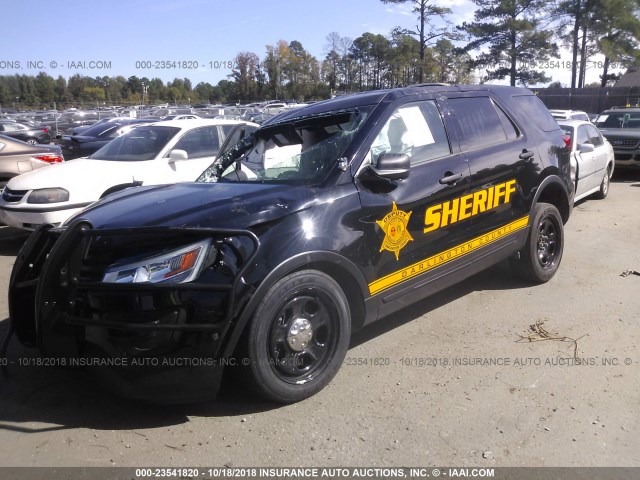 1FM5K8AR5HGC66835 - 2017 FORD EXPLORER POLICE INTERCEPTOR BLACK photo 2