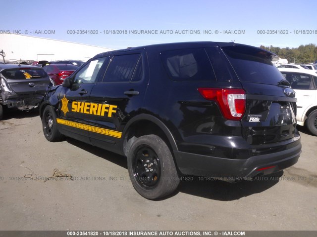 1FM5K8AR5HGC66835 - 2017 FORD EXPLORER POLICE INTERCEPTOR BLACK photo 3