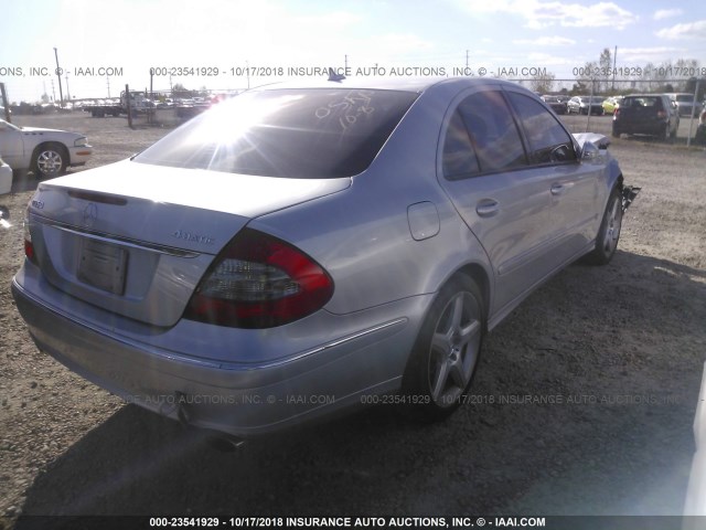 WDBUF87X78B243787 - 2008 MERCEDES-BENZ E 350 4MATIC SILVER photo 4