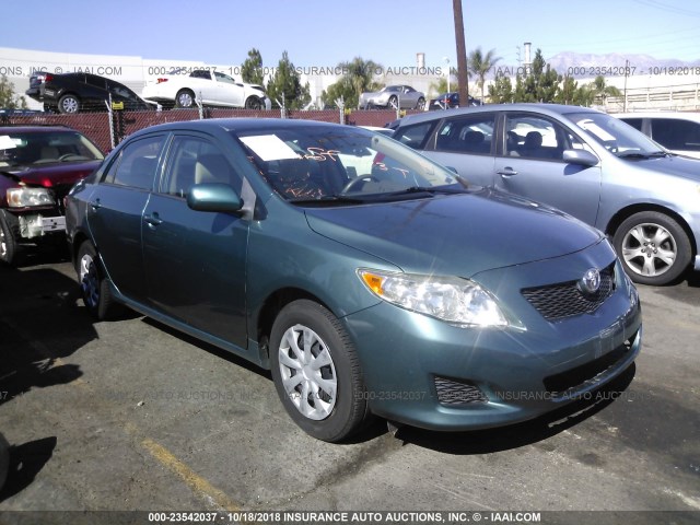 1NXBU4EEXAZ315550 - 2010 TOYOTA COROLLA S/LE/XLE GREEN photo 1