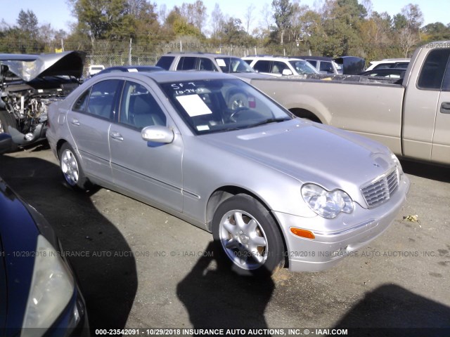 WDBRF61J22F243310 - 2002 MERCEDES-BENZ C 240 SILVER photo 1