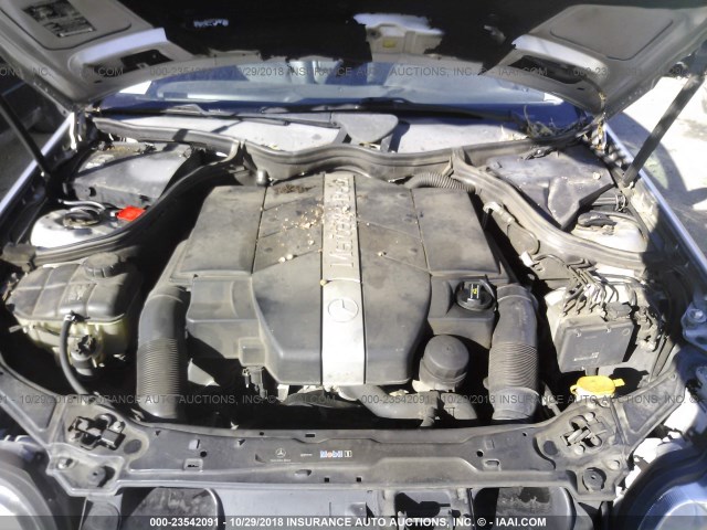 WDBRF61J22F243310 - 2002 MERCEDES-BENZ C 240 SILVER photo 10