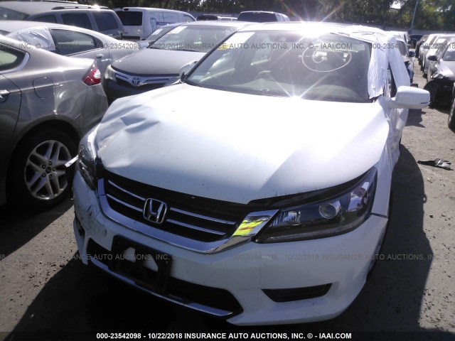 1HGCR2F80FA083980 - 2015 HONDA ACCORD EXL WHITE photo 2