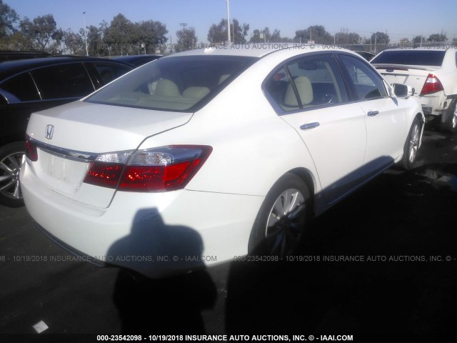 1HGCR2F80FA083980 - 2015 HONDA ACCORD EXL WHITE photo 4