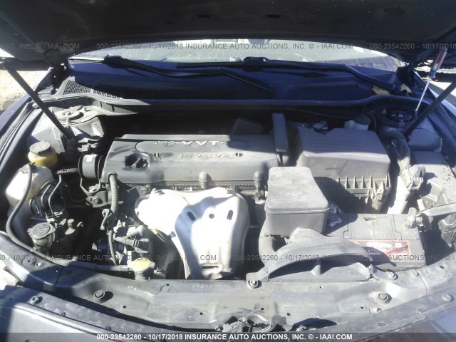 4T1BE46K48U203886 - 2008 TOYOTA CAMRY CE/LE/XLE/SE GRAY photo 10