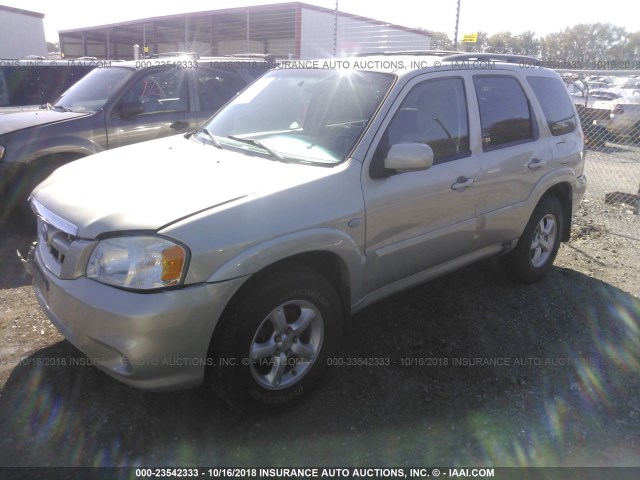 4F2YZ94155KM12345 - 2005 MAZDA TRIBUTE S TAN photo 2