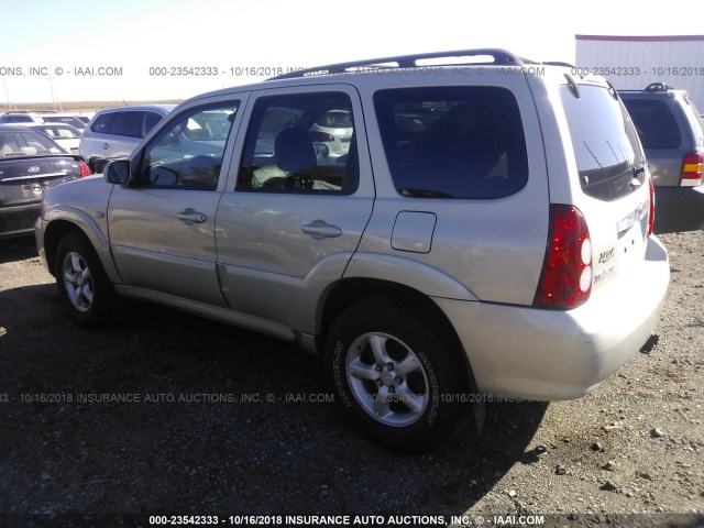 4F2YZ94155KM12345 - 2005 MAZDA TRIBUTE S TAN photo 3