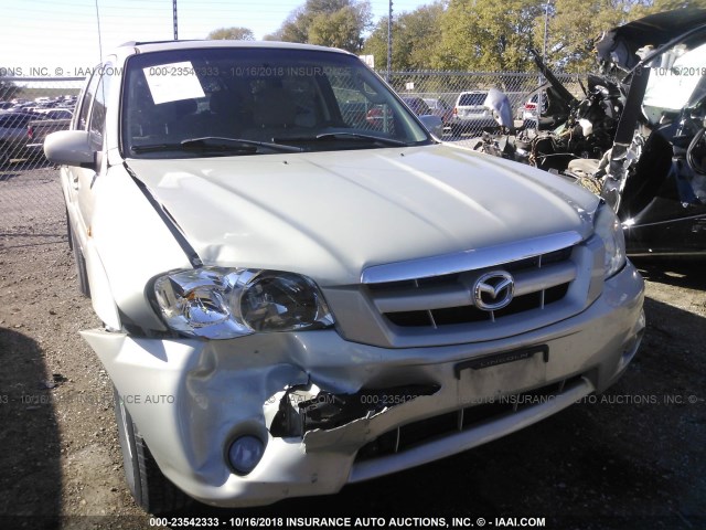 4F2YZ94155KM12345 - 2005 MAZDA TRIBUTE S TAN photo 6