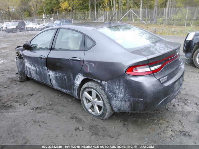 1C3CDFBB9GD667725 - 2016 DODGE DART SXT GRAY photo 3