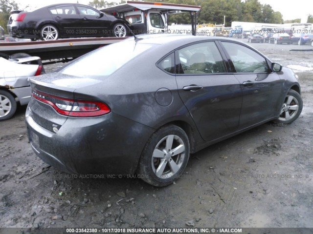 1C3CDFBB9GD667725 - 2016 DODGE DART SXT GRAY photo 4