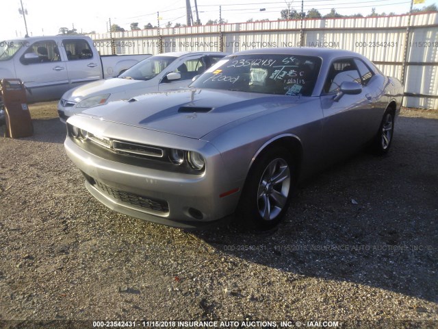 2C3CDZAG3FH723755 - 2015 DODGE CHALLENGER SXT SILVER photo 2