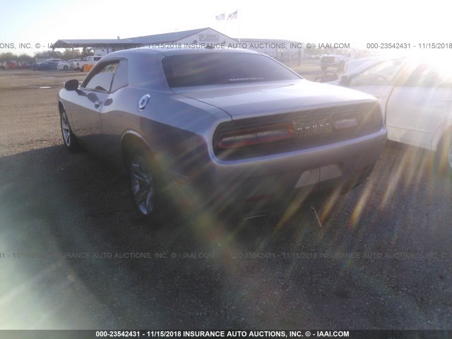 2C3CDZAG3FH723755 - 2015 DODGE CHALLENGER SXT SILVER photo 3