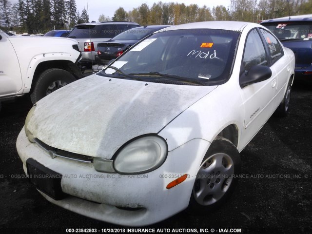 1B3ES46C8YD762202 - 2000 DODGE NEON ES WHITE photo 2