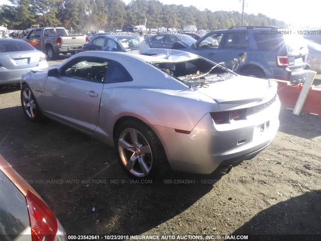 2G1FK1EJ6C9104359 - 2012 CHEVROLET CAMARO 2SS GRAY photo 3