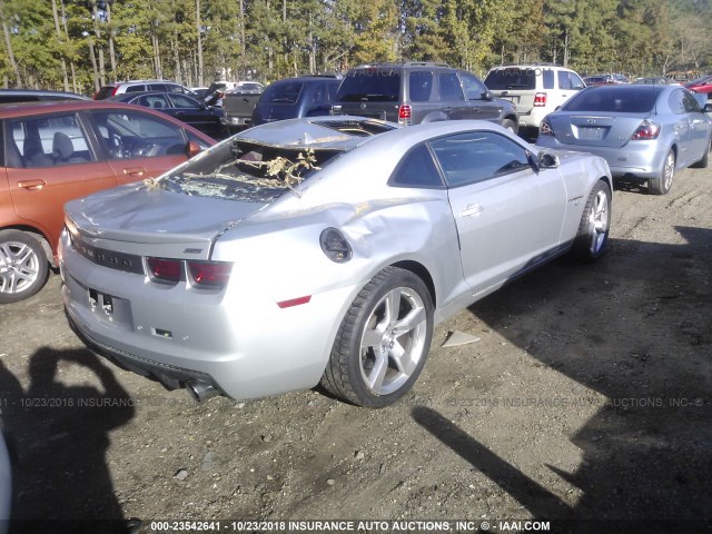 2G1FK1EJ6C9104359 - 2012 CHEVROLET CAMARO 2SS GRAY photo 4