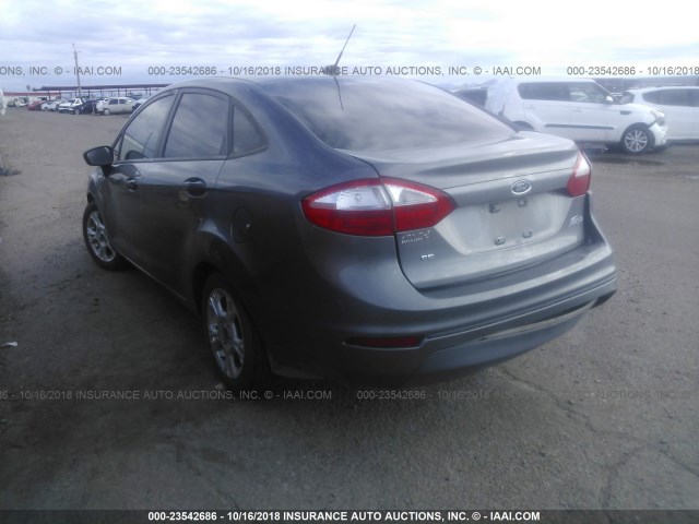 3FADP4BJXEM148788 - 2014 FORD FIESTA SE GRAY photo 3