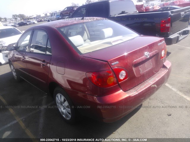 1NXBR32E34Z295694 - 2004 TOYOTA COROLLA CE/LE/S RED photo 3