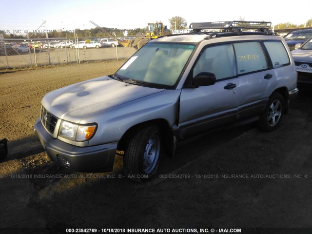 JF1SF6552XG701399 - 1999 SUBARU FORESTER S/S LIMITED SILVER photo 2