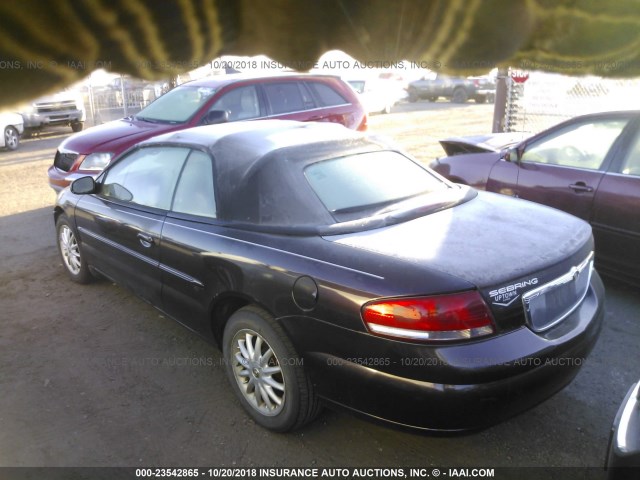 1C3EL45T53N534680 - 2003 CHRYSLER SEBRING LX PURPLE photo 3