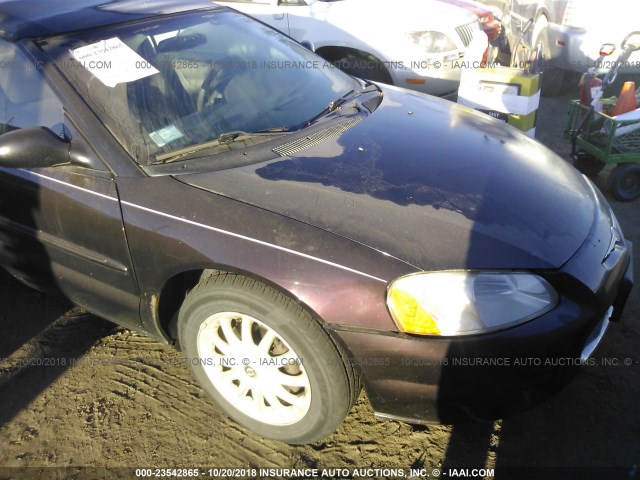 1C3EL45T53N534680 - 2003 CHRYSLER SEBRING LX PURPLE photo 6