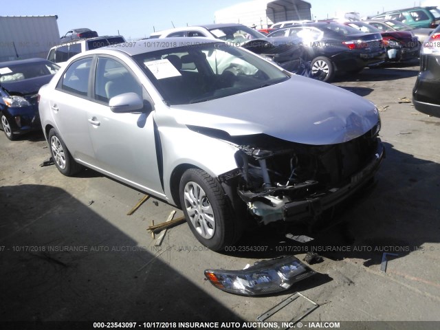 KNAFU4A27B5460104 - 2011 KIA FORTE EX SILVER photo 1