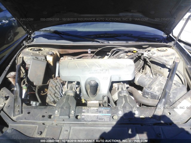 2G2WP552481140084 - 2008 PONTIAC GRAND PRIX BLACK photo 10