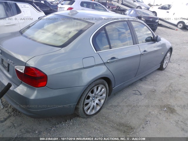 WBAVB33546KS32975 - 2006 BMW 330 I Light Blue photo 4