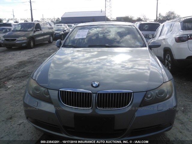 WBAVB33546KS32975 - 2006 BMW 330 I Light Blue photo 6