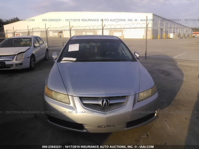 19UUA662X4A008358 - 2004 ACURA TL SILVER photo 6