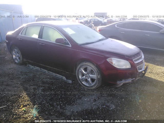 1G1ZD5EB5AF149563 - 2010 CHEVROLET MALIBU 2LT MAROON photo 1