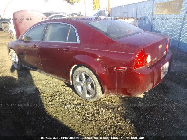 1G1ZD5EB5AF149563 - 2010 CHEVROLET MALIBU 2LT MAROON photo 3