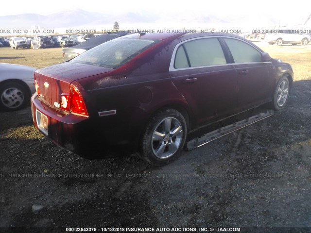 1G1ZD5EB5AF149563 - 2010 CHEVROLET MALIBU 2LT MAROON photo 4