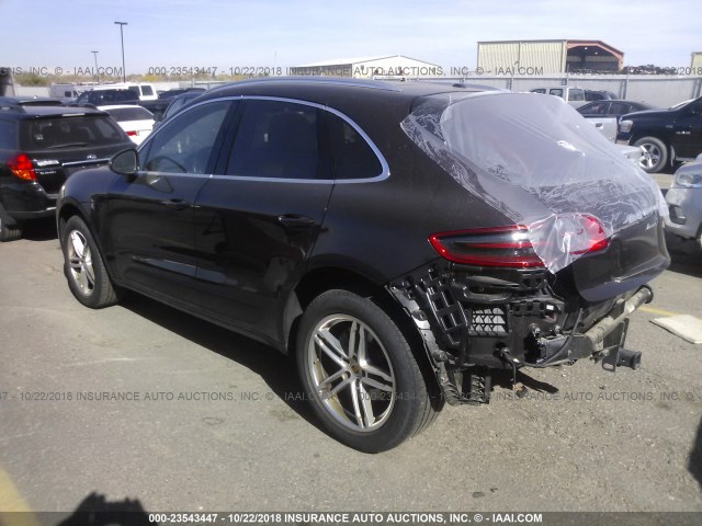 WP1AB2A55HLB15142 - 2017 PORSCHE MACAN S Dark Brown photo 3