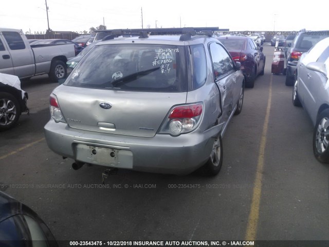 JF1GG676X6H821341 - 2006 SUBARU IMPREZA 2.5I SPORTS WAGON SILVER photo 4