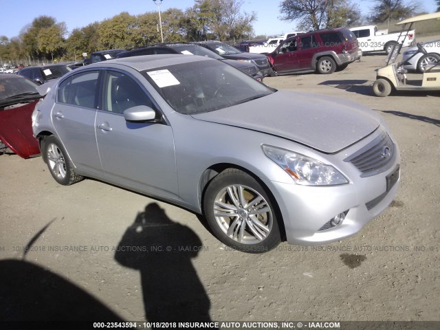 JN1CV6AR3DM768507 - 2013 INFINITI G37 SILVER photo 1