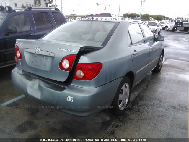 1NXBR32E86Z627521 - 2006 TOYOTA COROLLA CE/LE/S Light Blue photo 4