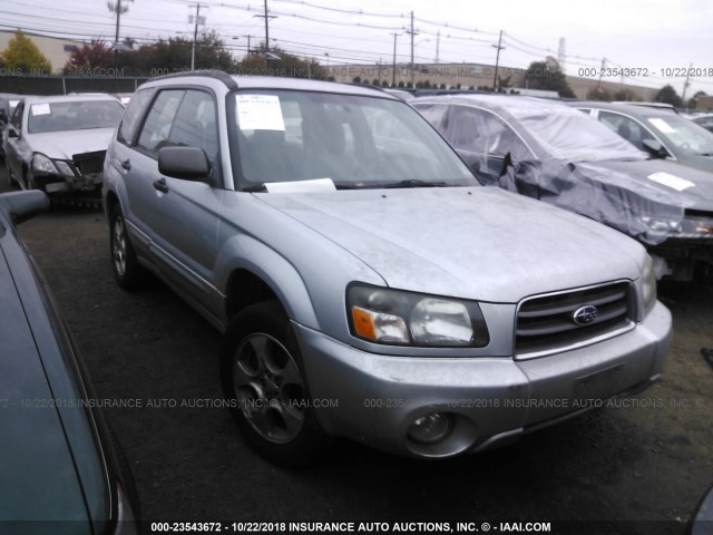 JF1SG65684H749744 - 2004 SUBARU FORESTER 2.5XS SILVER photo 1